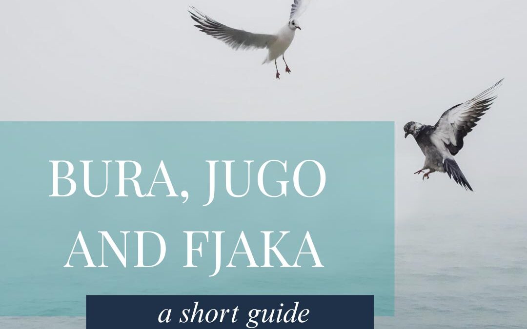 Bura, jugo, and fjaka